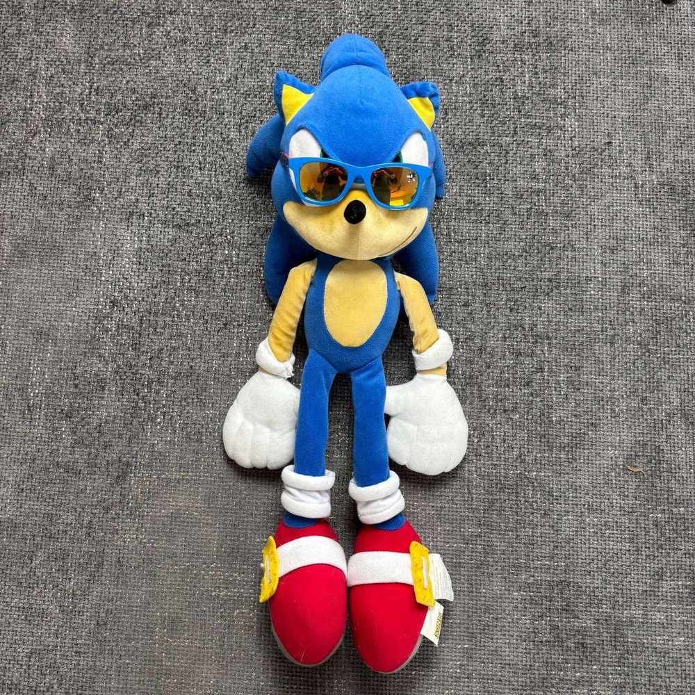 Sonic The Hedgehog Stuffed Animal Plush Toy Pillow Large Sega 23in